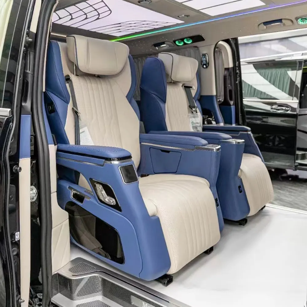 Actualización Interior de coche, asientos eléctricos de lujo para furgoneta, para mercedes benz vito v class sprinter hiace